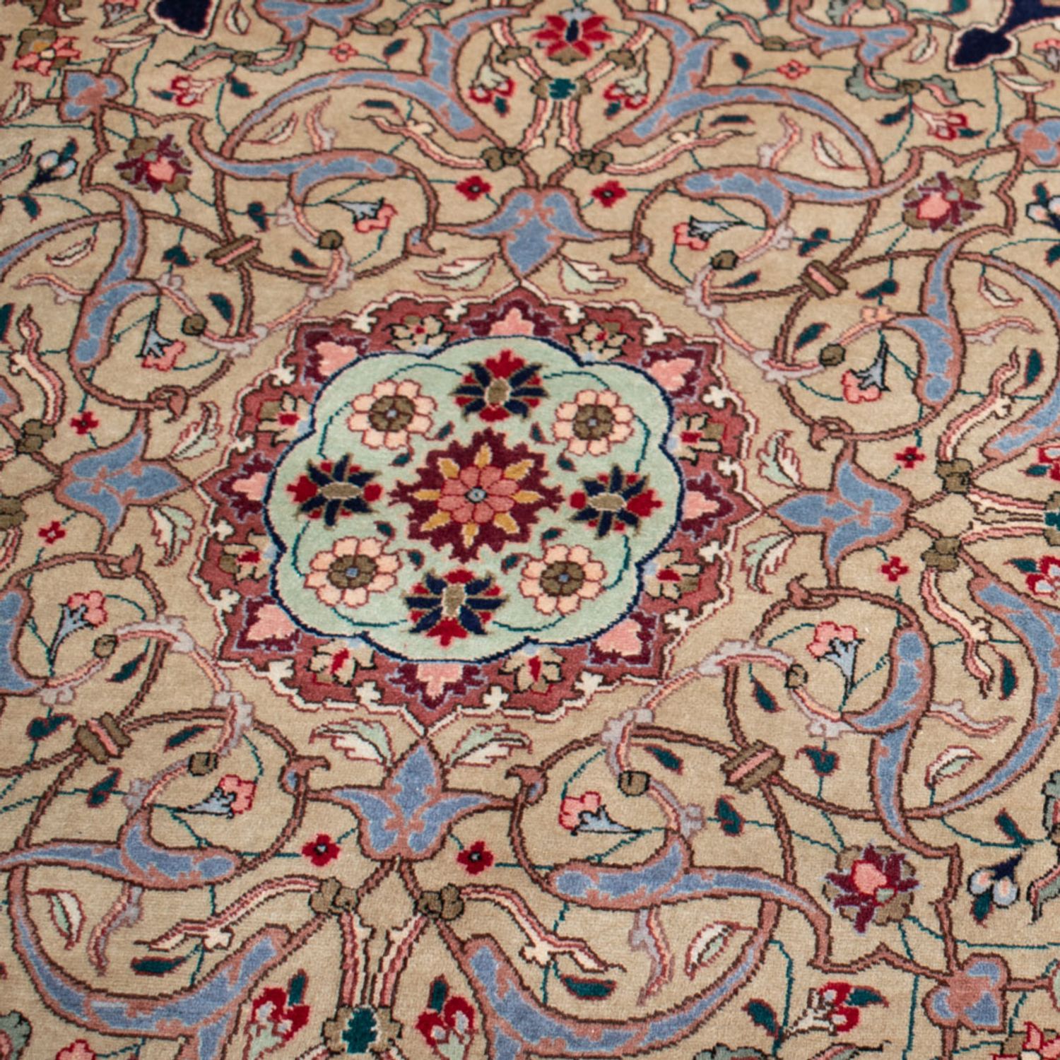 Persisk teppe - Tabriz - Royal - 517 x 352 cm - mørkeblå