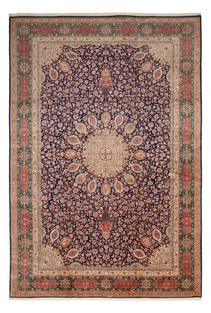 Persisk teppe - Tabriz - Royal - 517 x 352 cm - mørkeblå