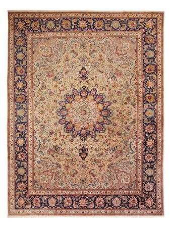 Persisk teppe - Tabriz - 490 x 360 cm - beige