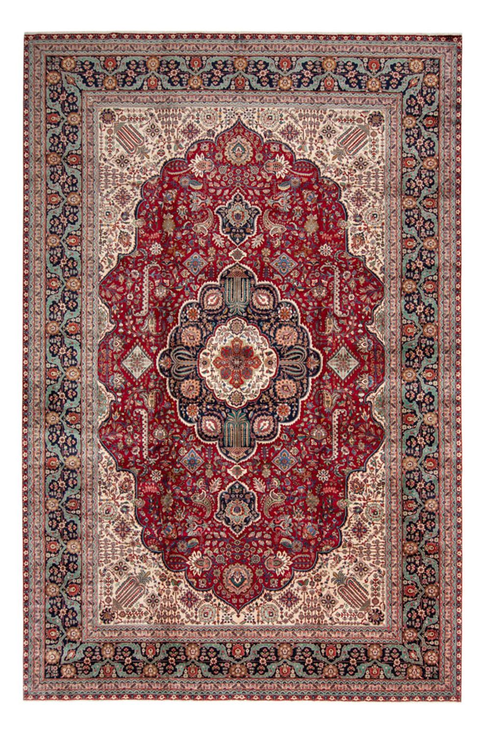 Persisk teppe - Tabriz - 525 x 350 cm - rød
