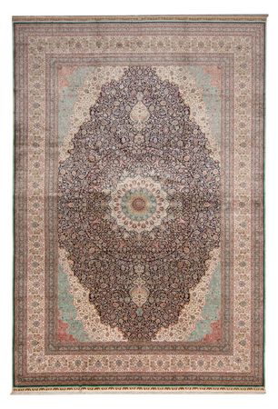 Silketeppe - Kina silke - Royal - 552 x 370 cm - mørkeblå