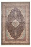 Silketeppe - Kina silke - Royal - 552 x 370 cm - mørkeblå