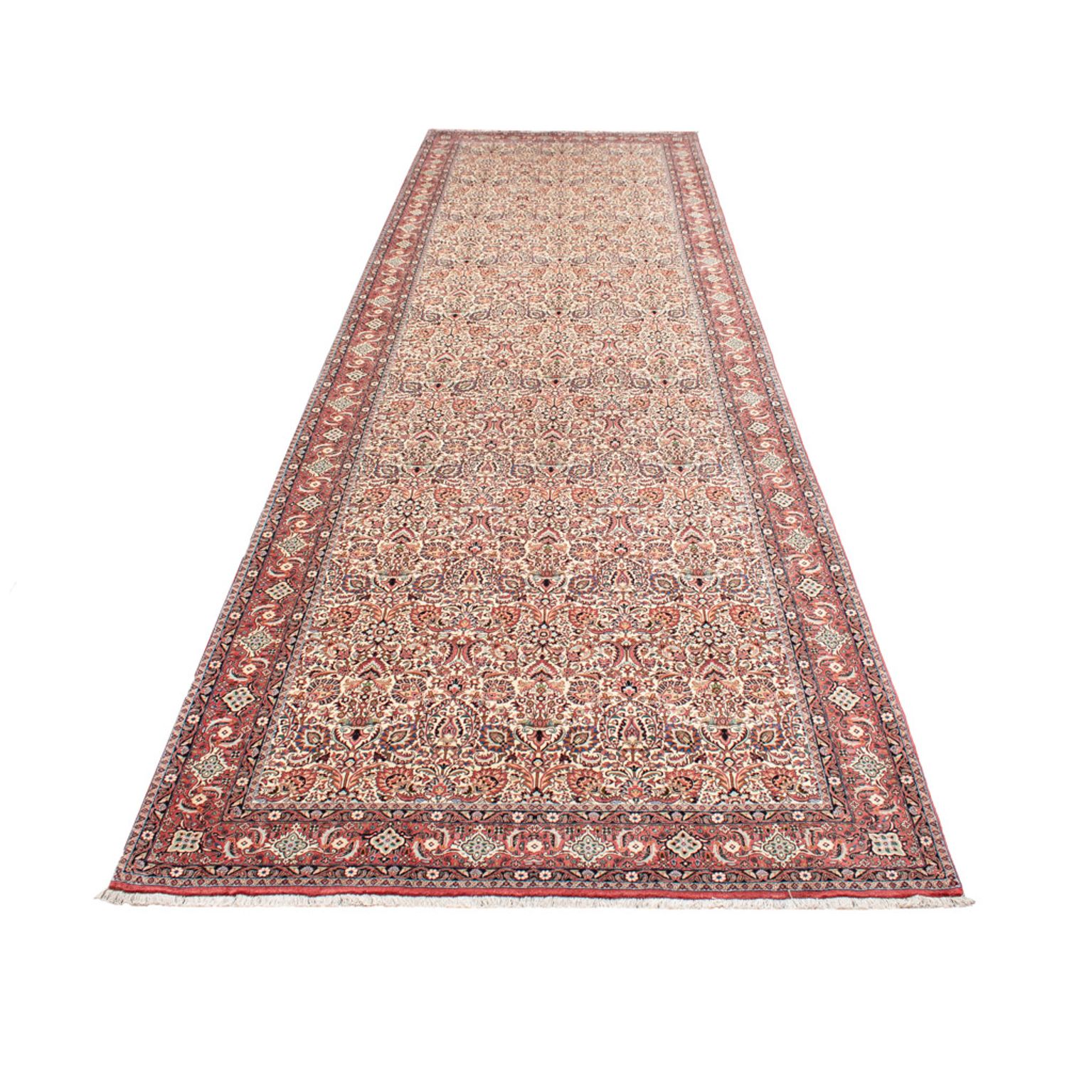 Perski dywan - Bijar - Royal - 683 x 204 cm - beżowy