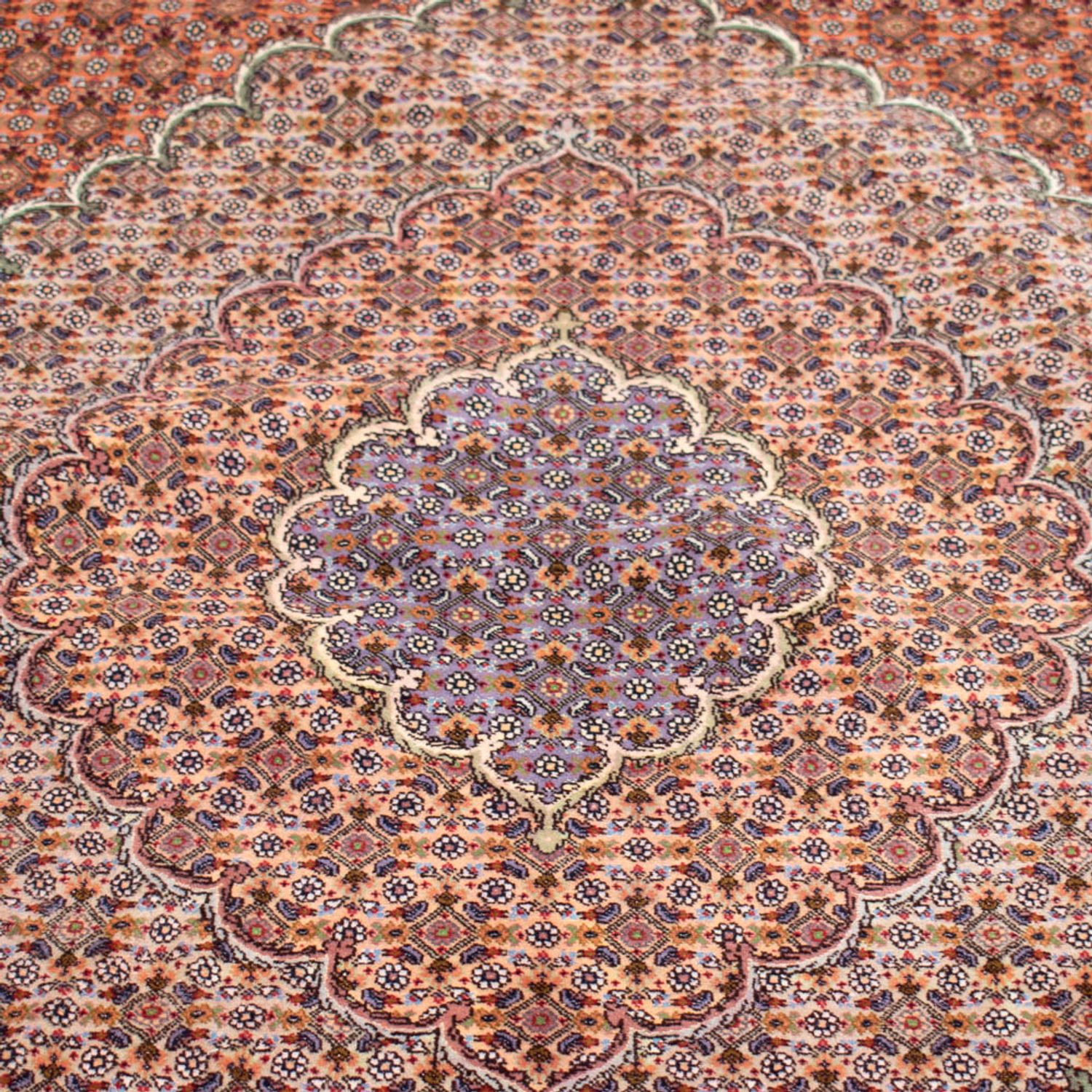 Persisk teppe - Tabriz - Premium - 490 x 360 cm - mørkeblå
