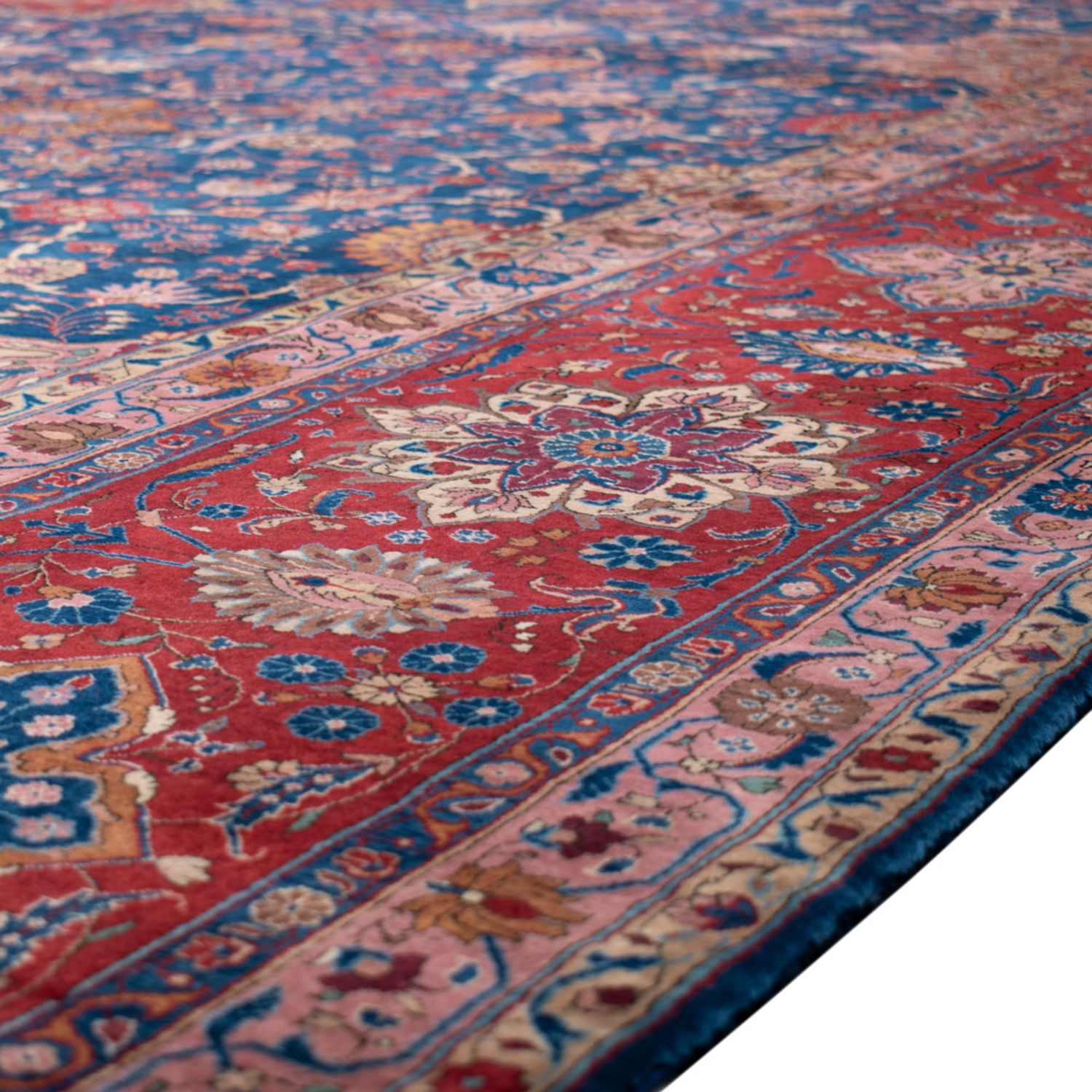 Perserteppich - Täbriz - Premium - 700 x 406 cm - blau