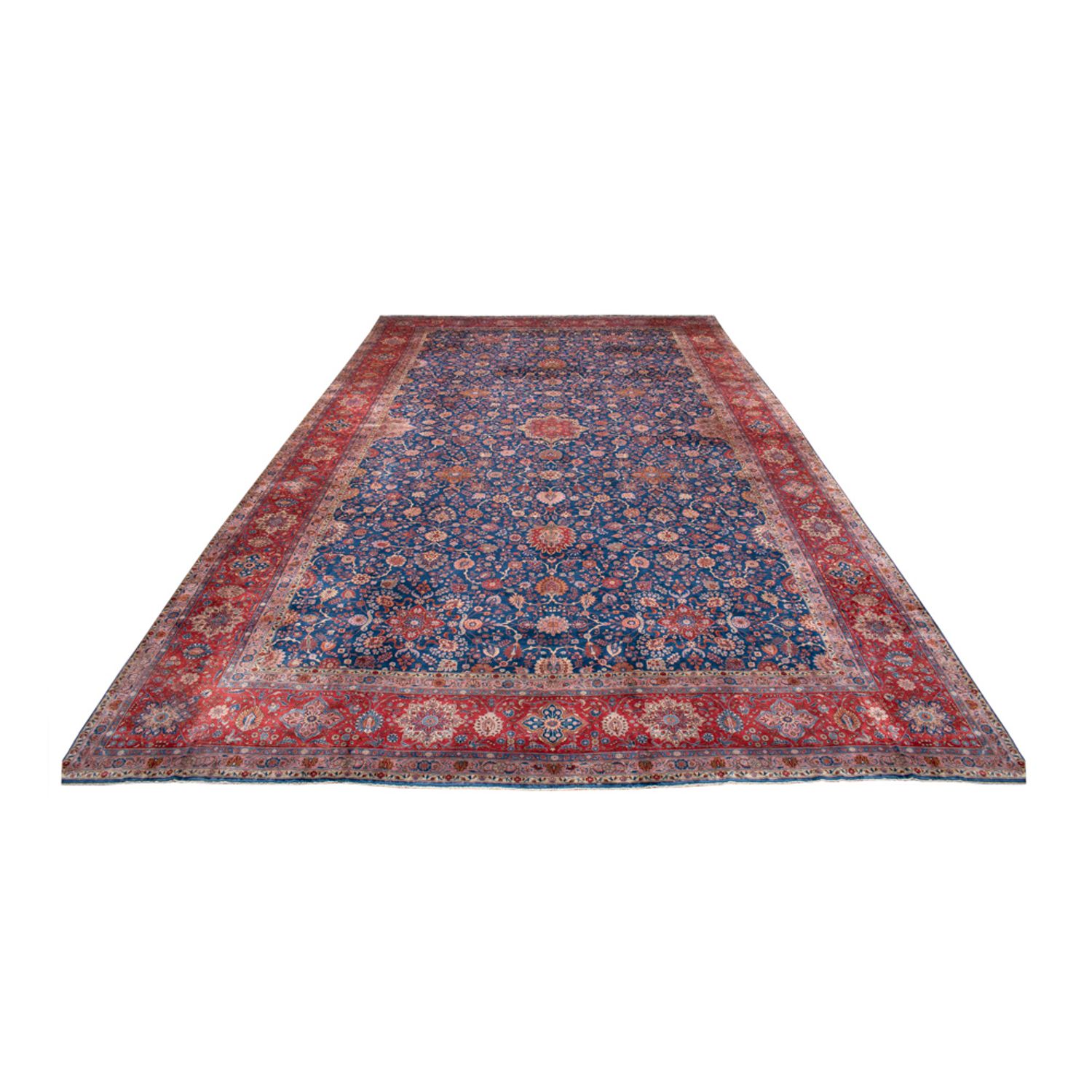 Perserteppich - Täbriz - Premium - 700 x 406 cm - blau