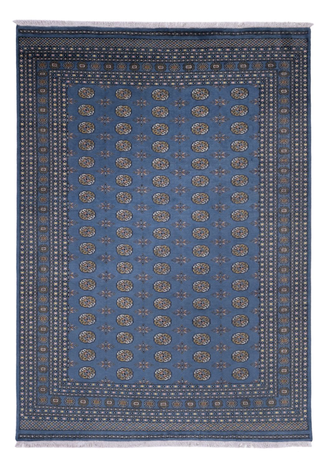 Afghan Teppich - Buchara - 341 x 240 cm - blau