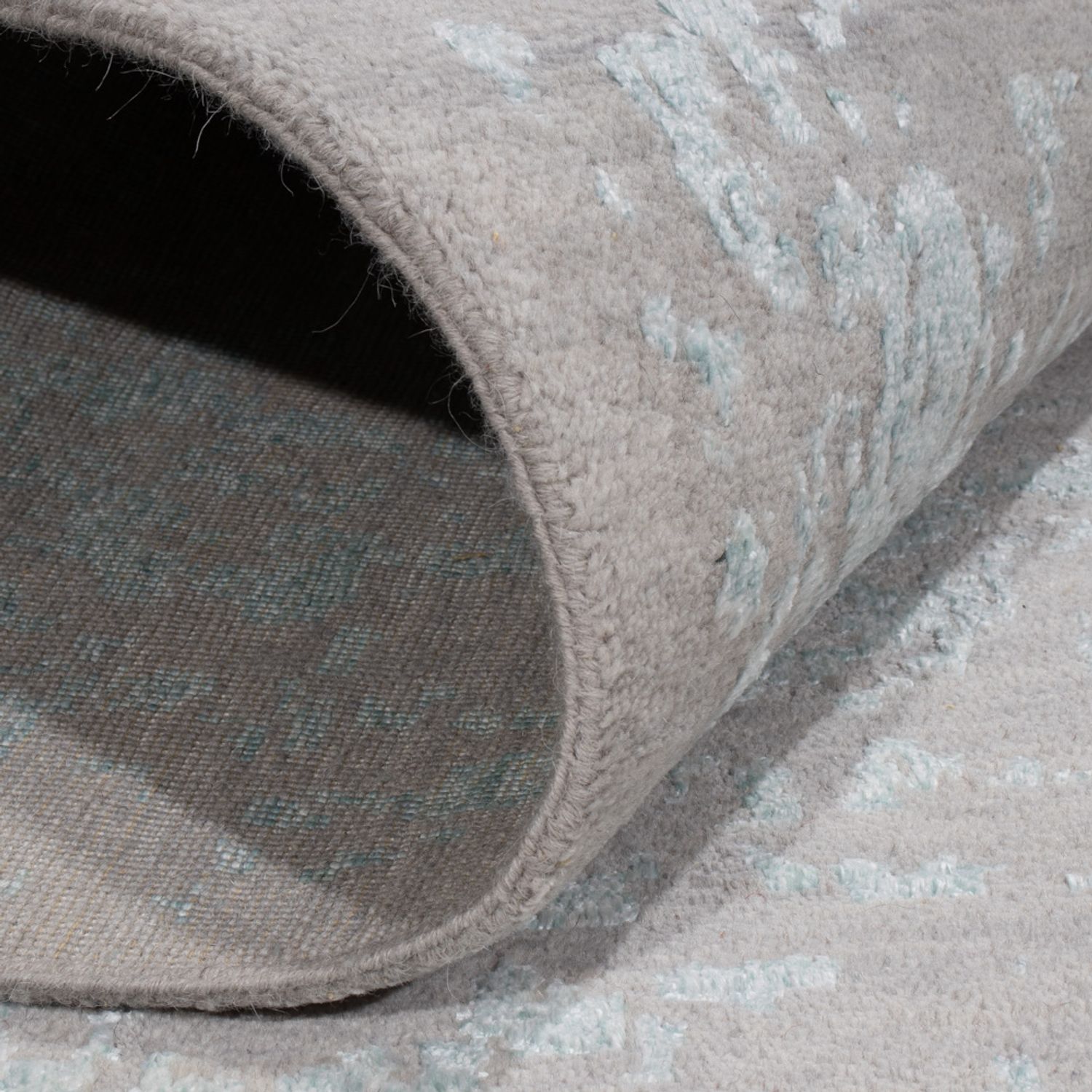 Designový koberec - 367 x 275 cm - světle modrá