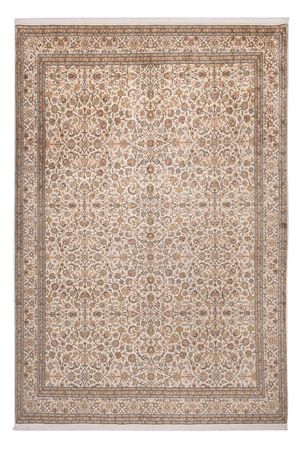 Hedvábný koberec - Kašmírské hedvábí - 356 x 245 cm - béžová