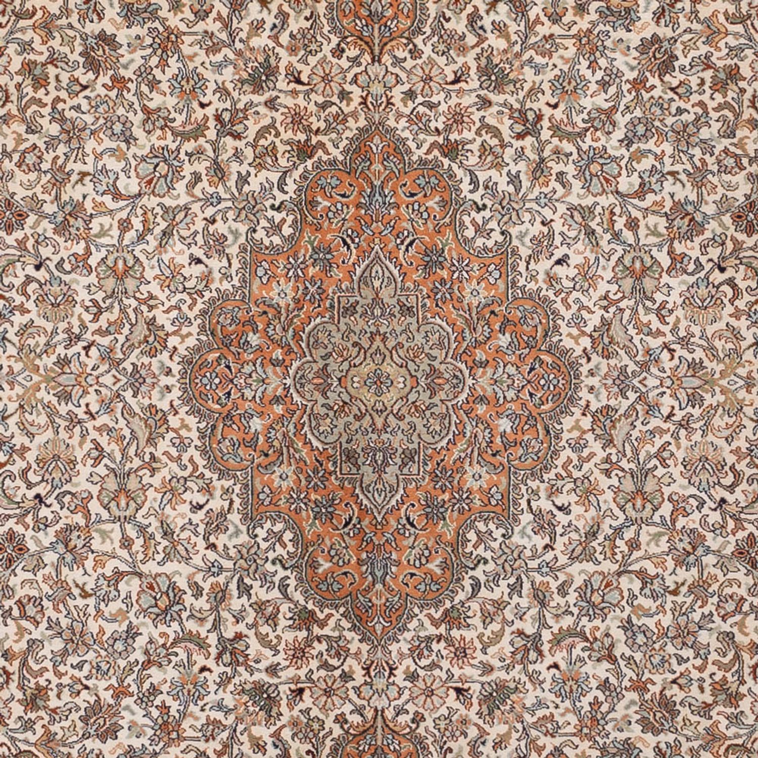 Hedvábný koberec - Kašmírské hedvábí - 344 x 250 cm - béžová