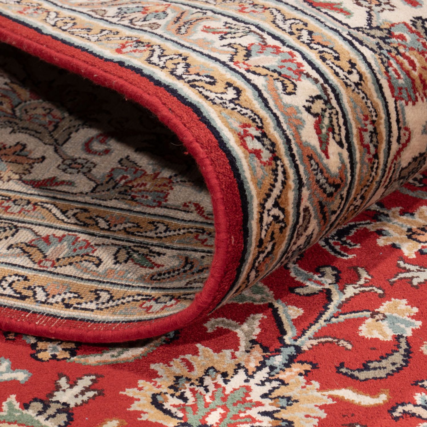 Seidenteppich - Kaschmir Seide - 321 x 245 cm - rot