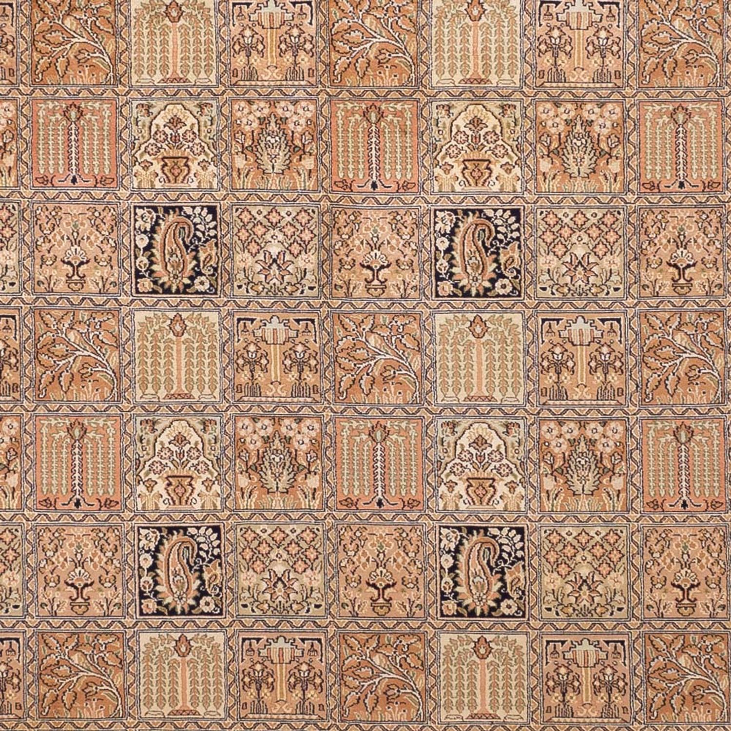 Hedvábný koberec - Kašmírské hedvábí - 344 x 245 cm - tmavě béžová