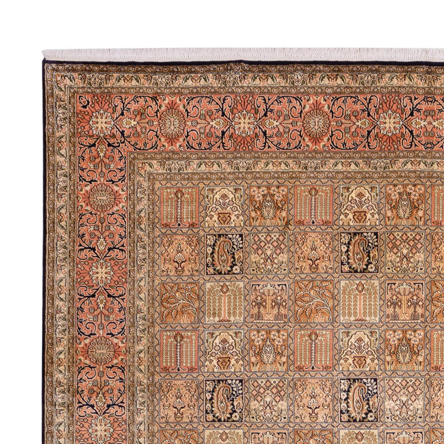 Hedvábný koberec - Kašmírské hedvábí - 344 x 245 cm - tmavě béžová