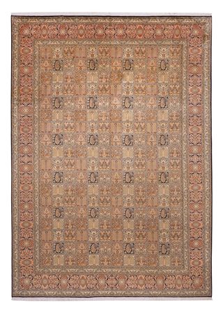 Hedvábný koberec - Kašmírské hedvábí - 344 x 245 cm - tmavě béžová