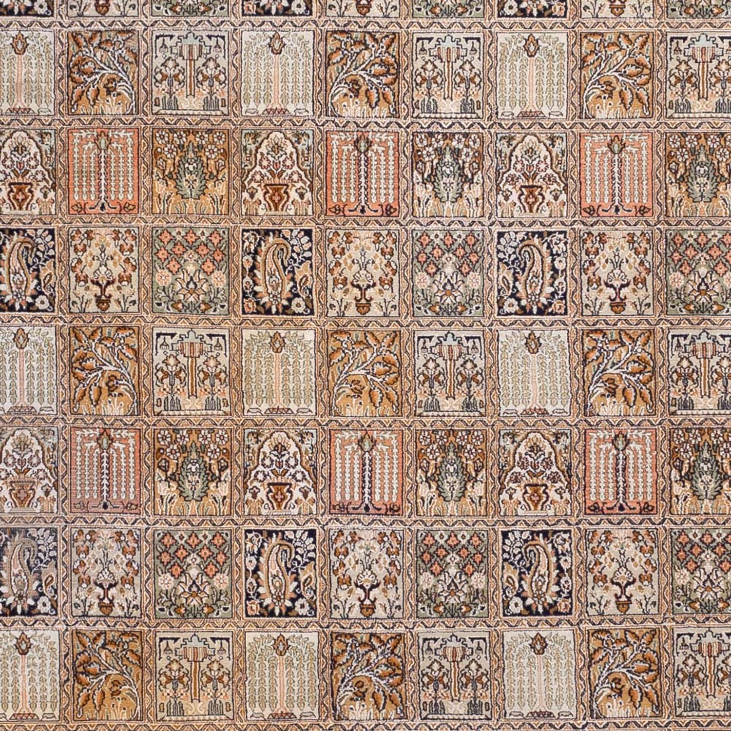 Hedvábný koberec - Kašmírské hedvábí - 377 x 275 cm - tmavě béžová