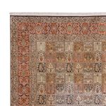 Hedvábný koberec - Kašmírské hedvábí - 377 x 275 cm - tmavě béžová