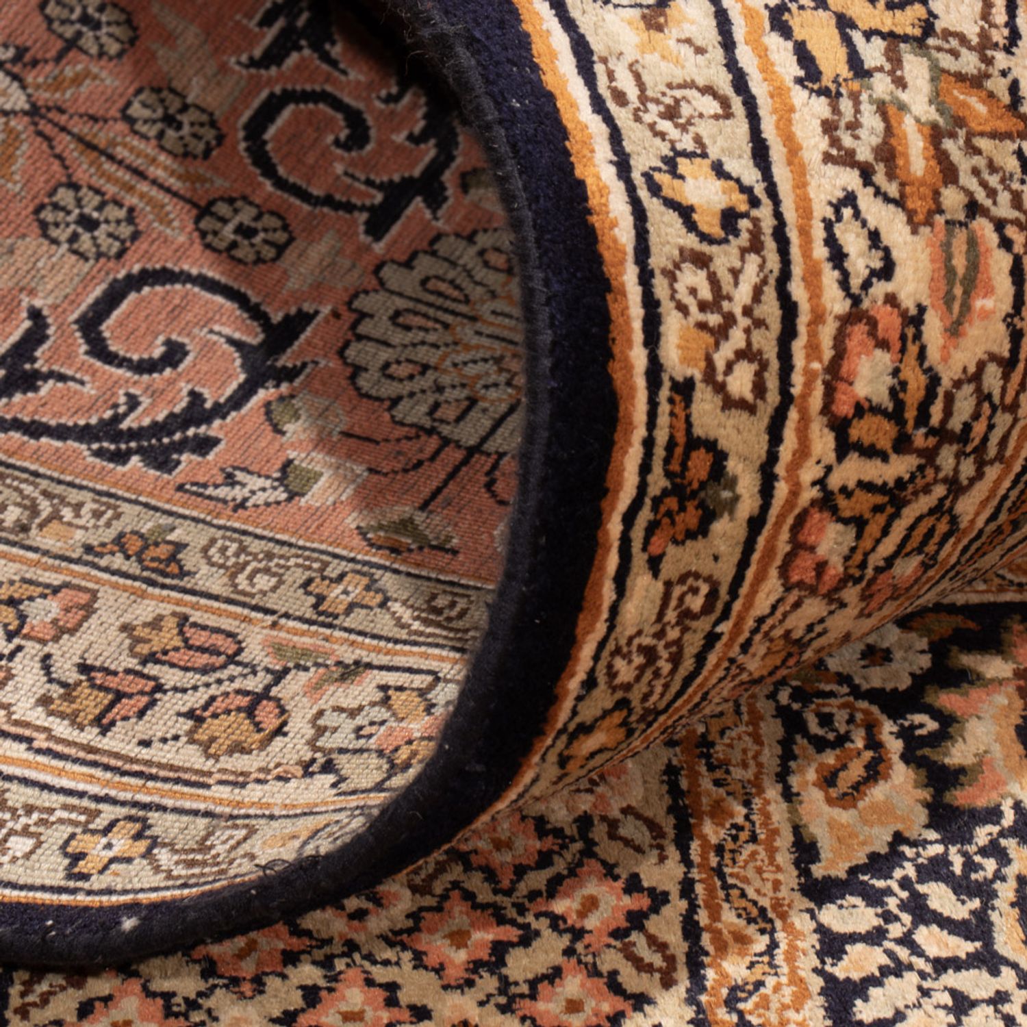 Hedvábný koberec - Kašmírské hedvábí - 339 x 246 cm - tmavě béžová