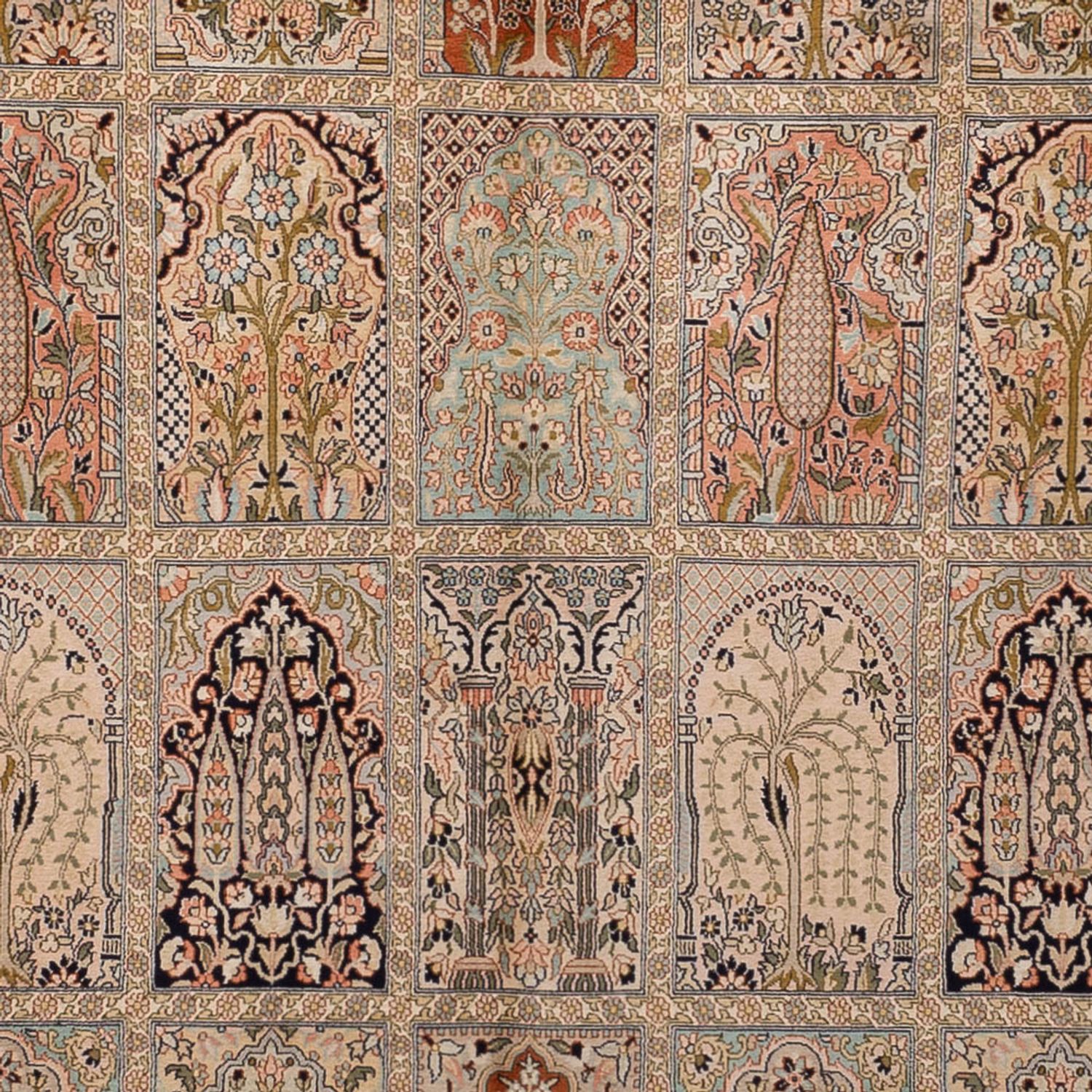 Hedvábný koberec - Kašmírské hedvábí - 324 x 238 cm - béžová