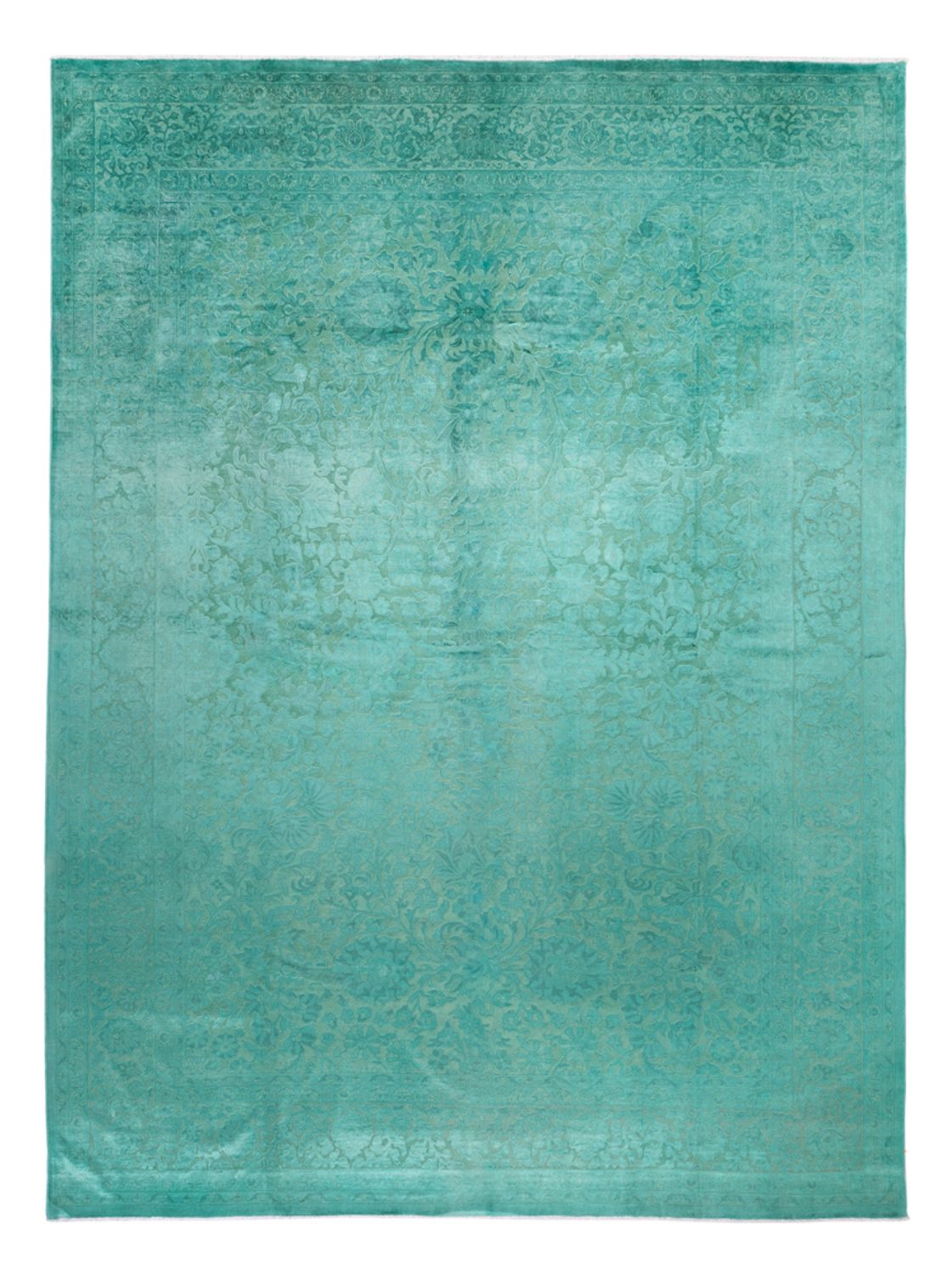 Alfombra de diseño - Vintage/revestido - 428 x 311 cm - verde