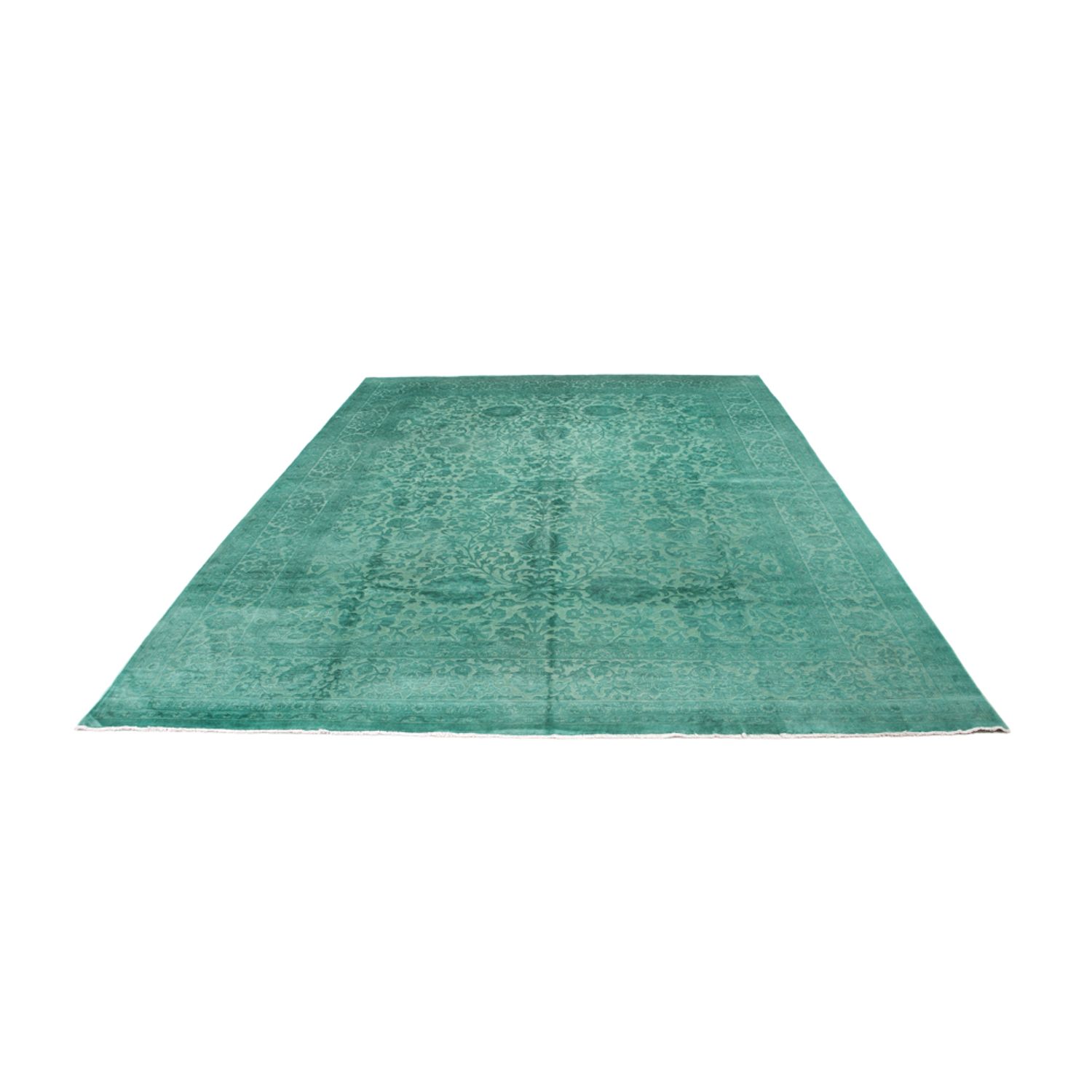 Alfombra de diseño - Vintage/revestido - 428 x 311 cm - verde