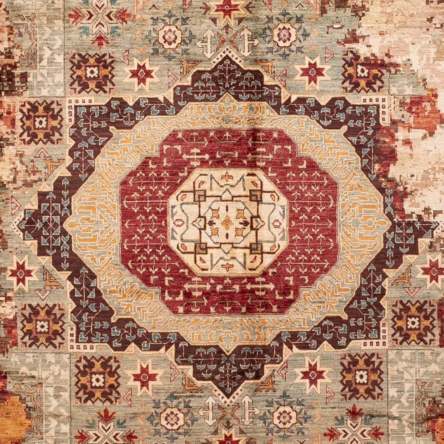 Designer Teppich - 391 x 295 cm - mehrfarbig