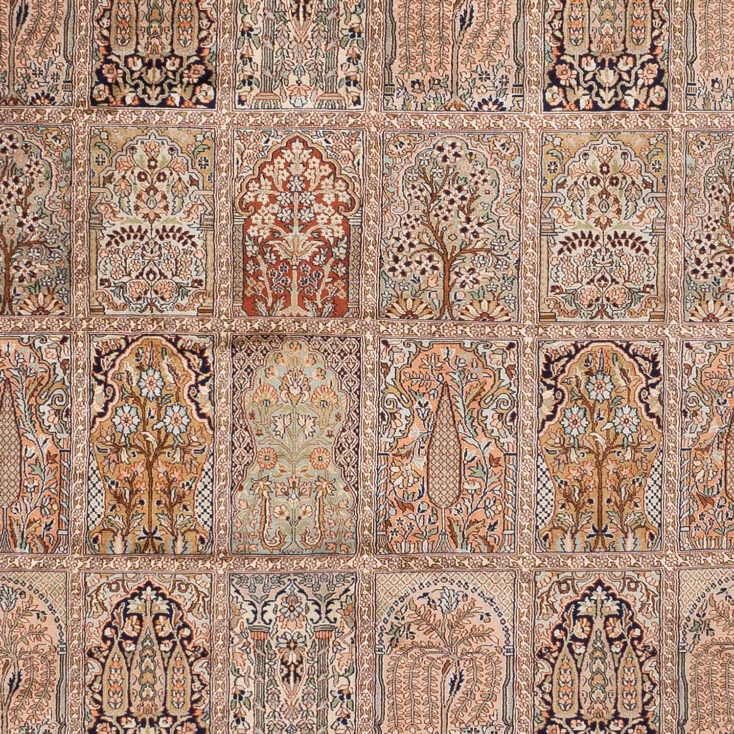 Hedvábný koberec - Kašmírské hedvábí - 403 x 298 cm - tmavě béžová