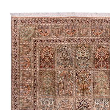 Hedvábný koberec - Kašmírské hedvábí - 403 x 298 cm - tmavě béžová