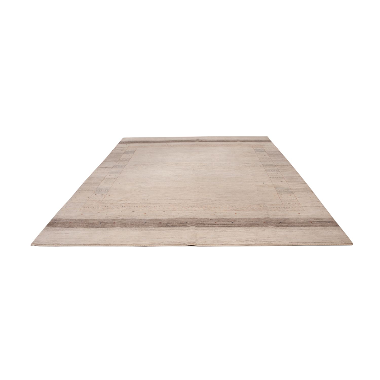 Gabbeh Teppich - Loribaft Indus - 396 x 300 cm - taupe