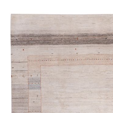 Gabbeh Teppich - Loribaft Indus - 396 x 300 cm - taupe