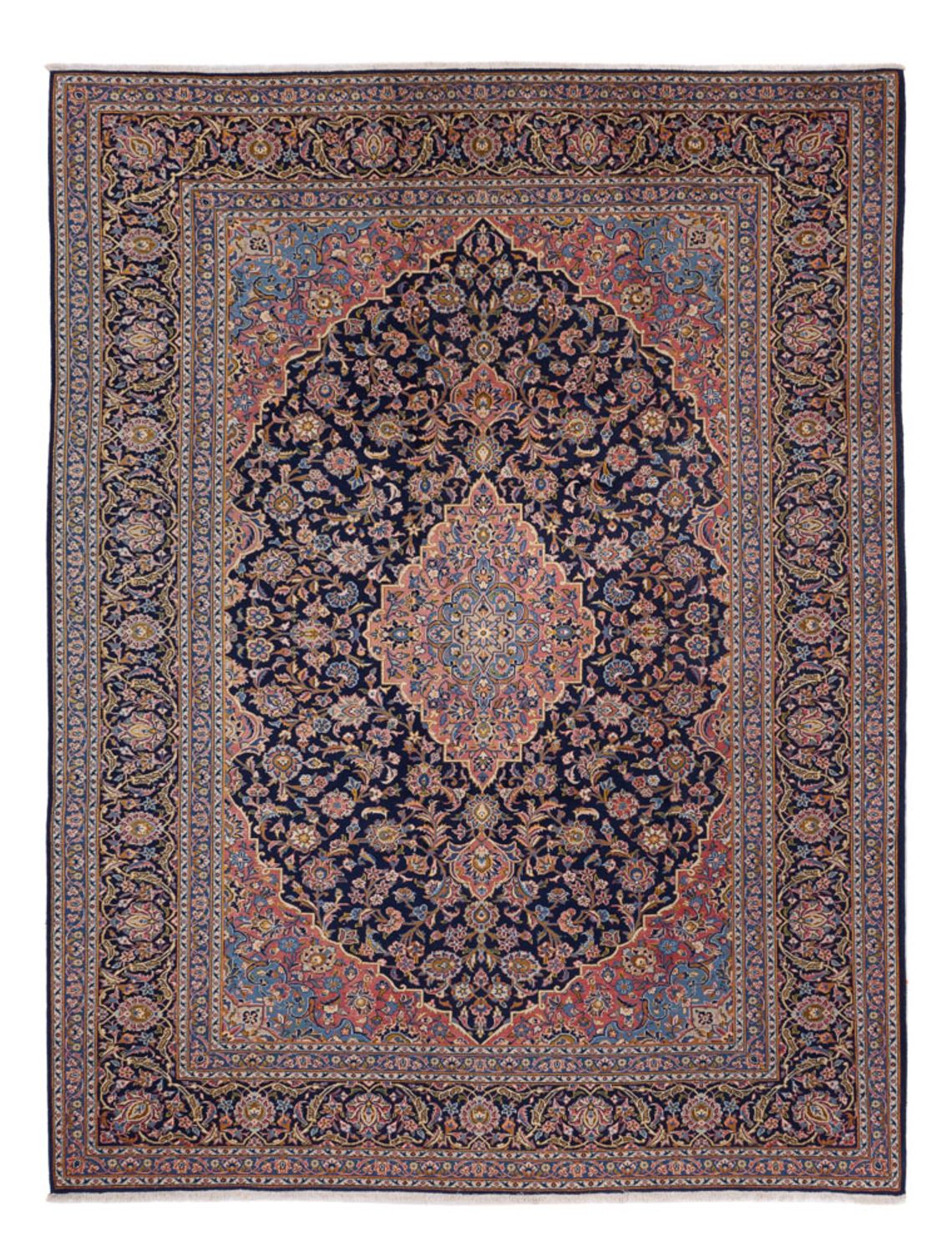 Perserteppich - Keshan - 355 x 264 cm - dunkelbeige