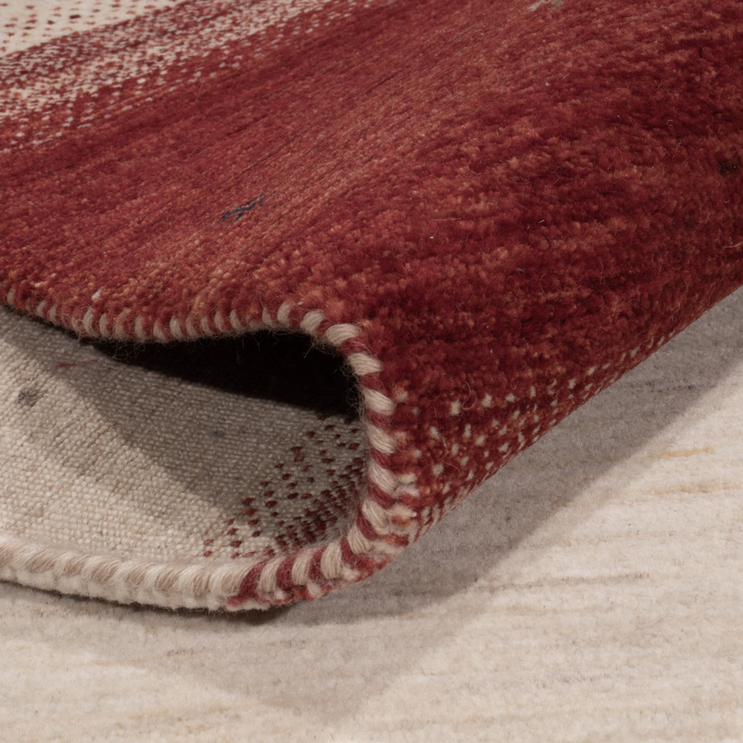 Gabbeh koberec - Loribaft Indus - 357 x 244 cm - béžová