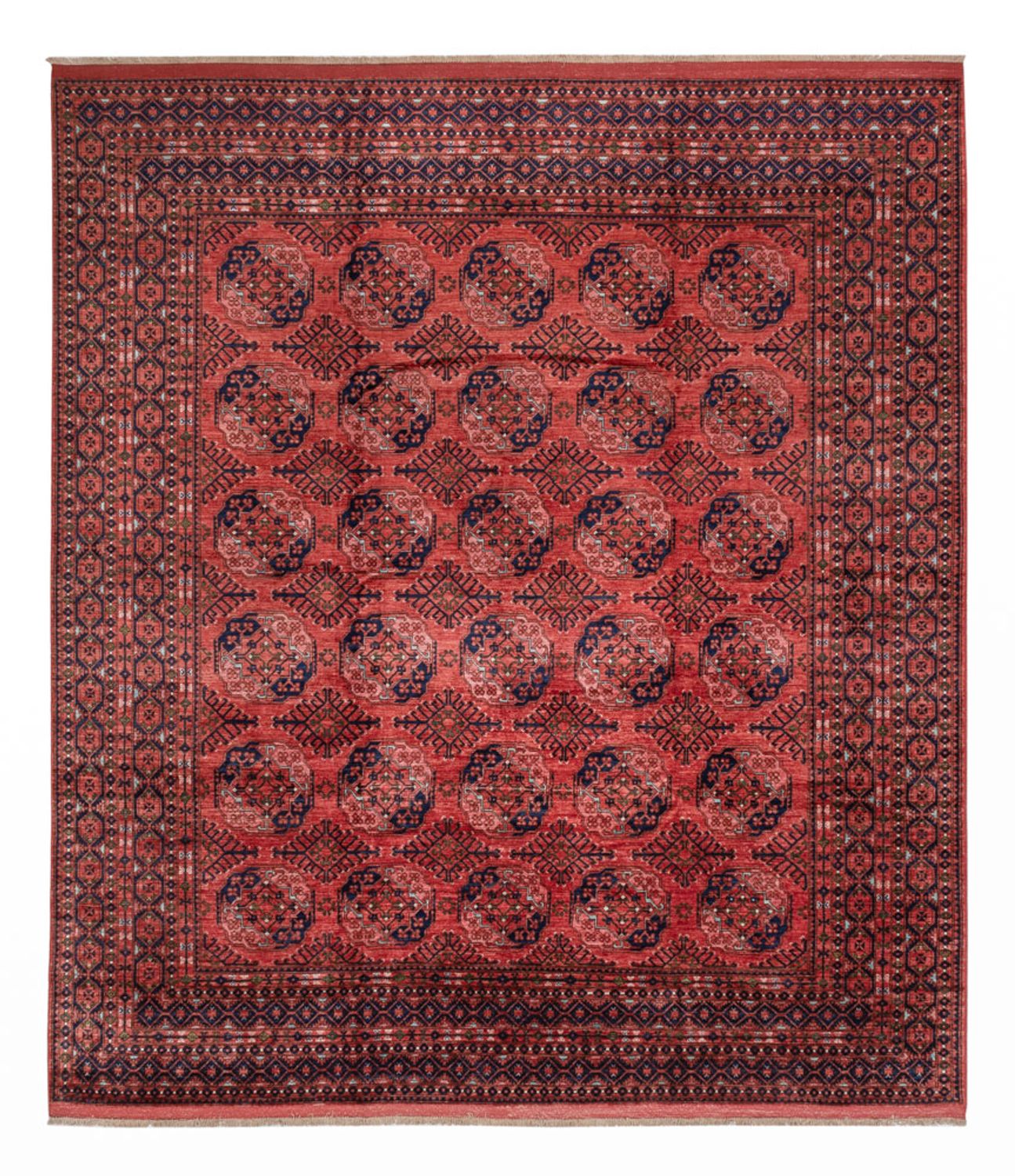 Afghan Teppich - Buchara - 404 x 351 cm - rot