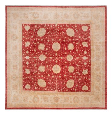 Ziegler Teppich quadratisch  - 392 x 403 cm - rot