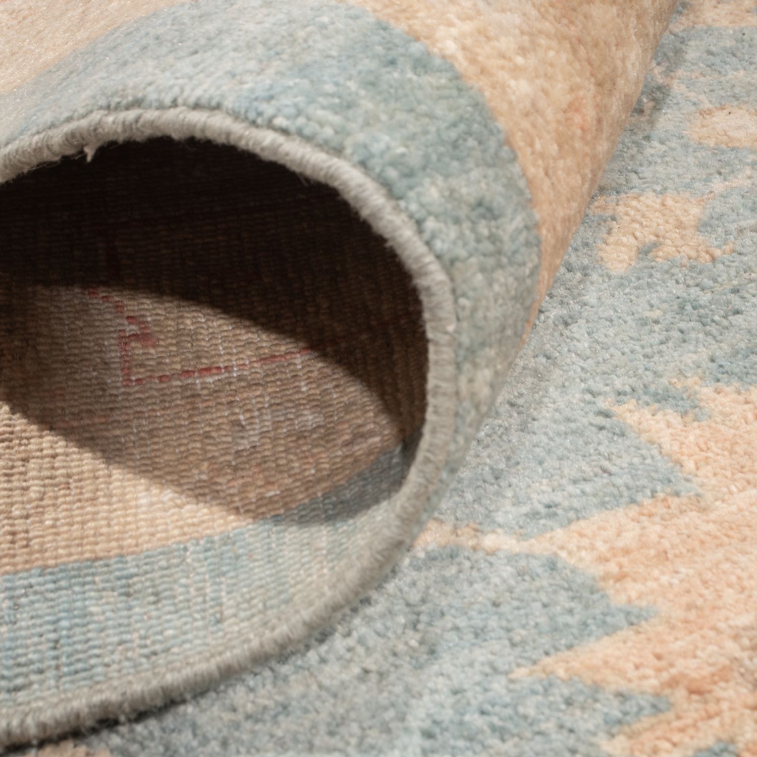 Ziegler Teppich - 440 x 304 cm - hellblau