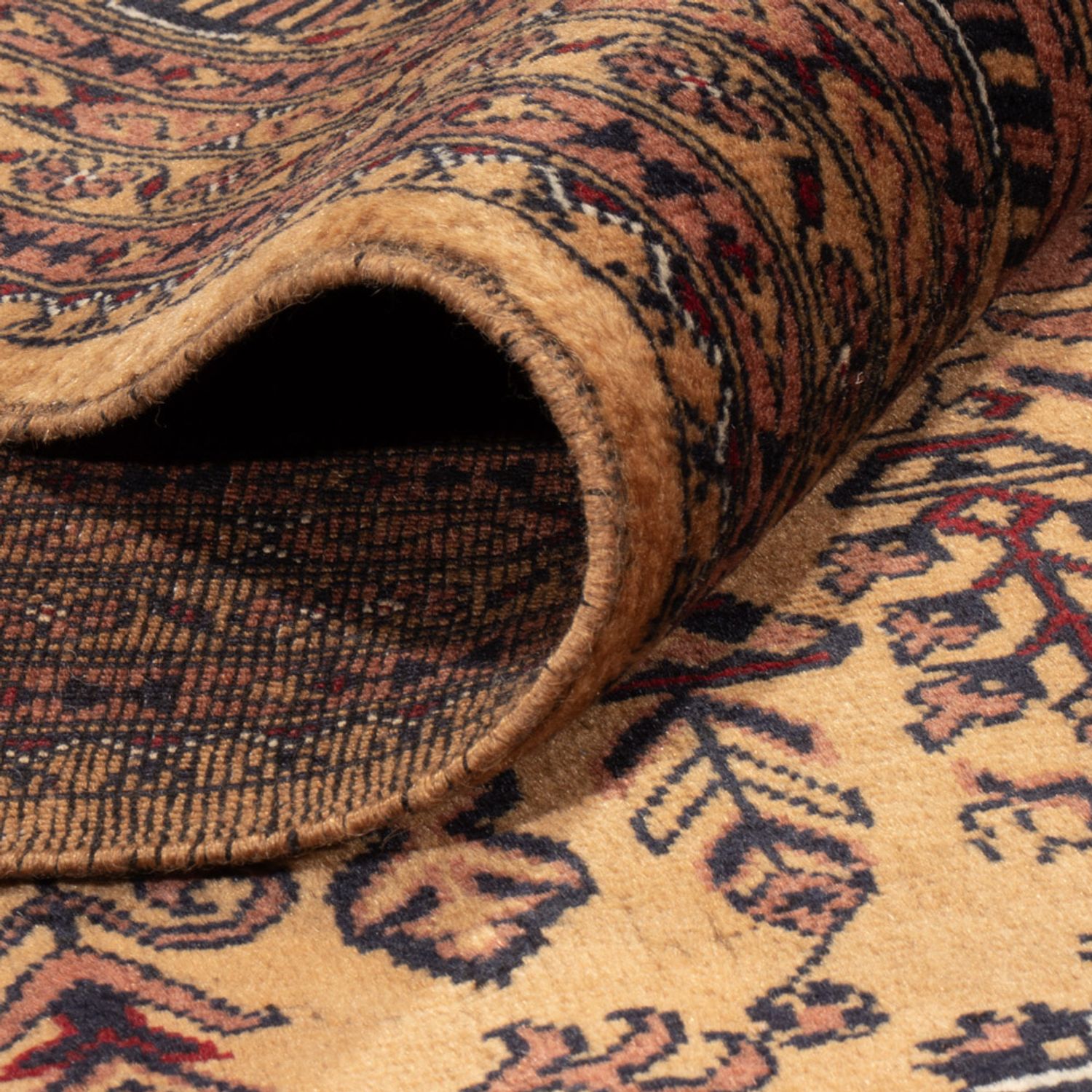 Afghaans tapijt - Bukhara - 344 x 246 cm - donker beige