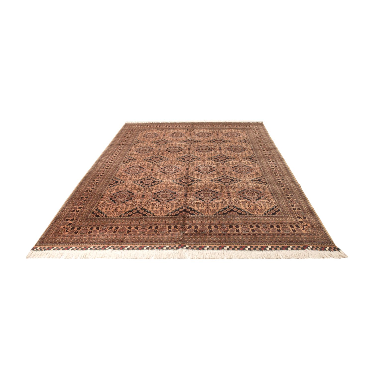 Afghaans tapijt - Bukhara - 344 x 246 cm - donker beige