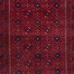 Runner Afghan Rug - 384 x 84 cm - red