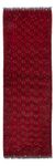 Runner Afghan Rug - 277 x 89 cm - red