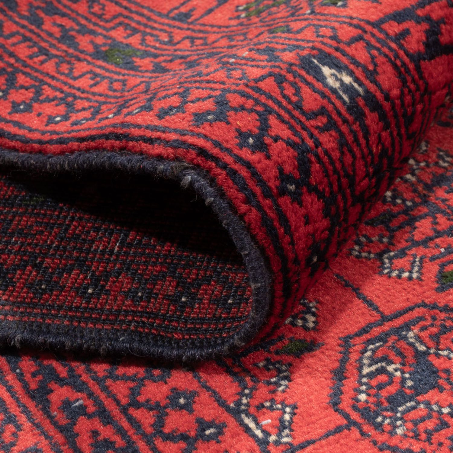 Runner Afghan Rug - Bukhara - 479 x 89 cm - red