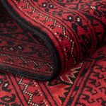Runner Afghan Rug - 390 x 77 cm - red
