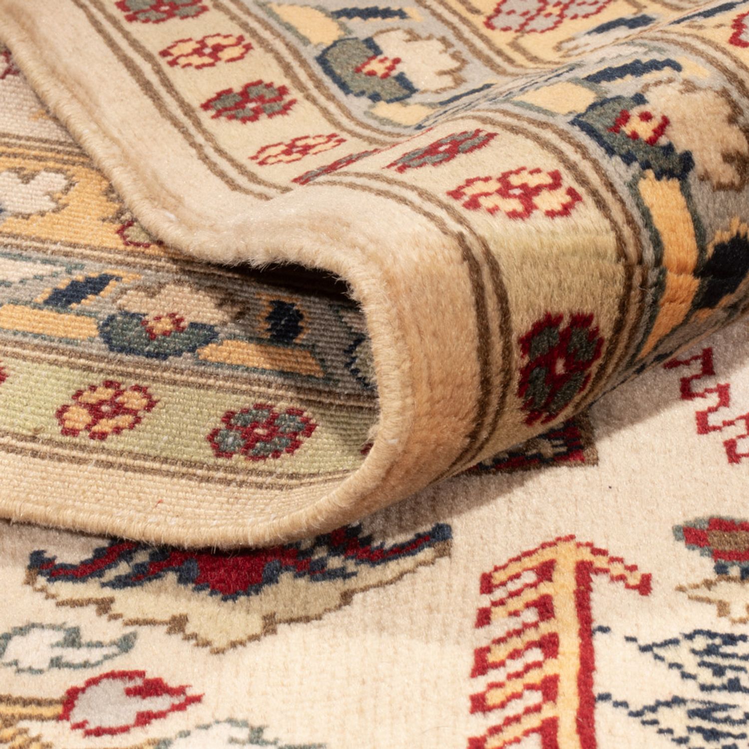 Afghaans tapijt - 400 x 300 cm - beige