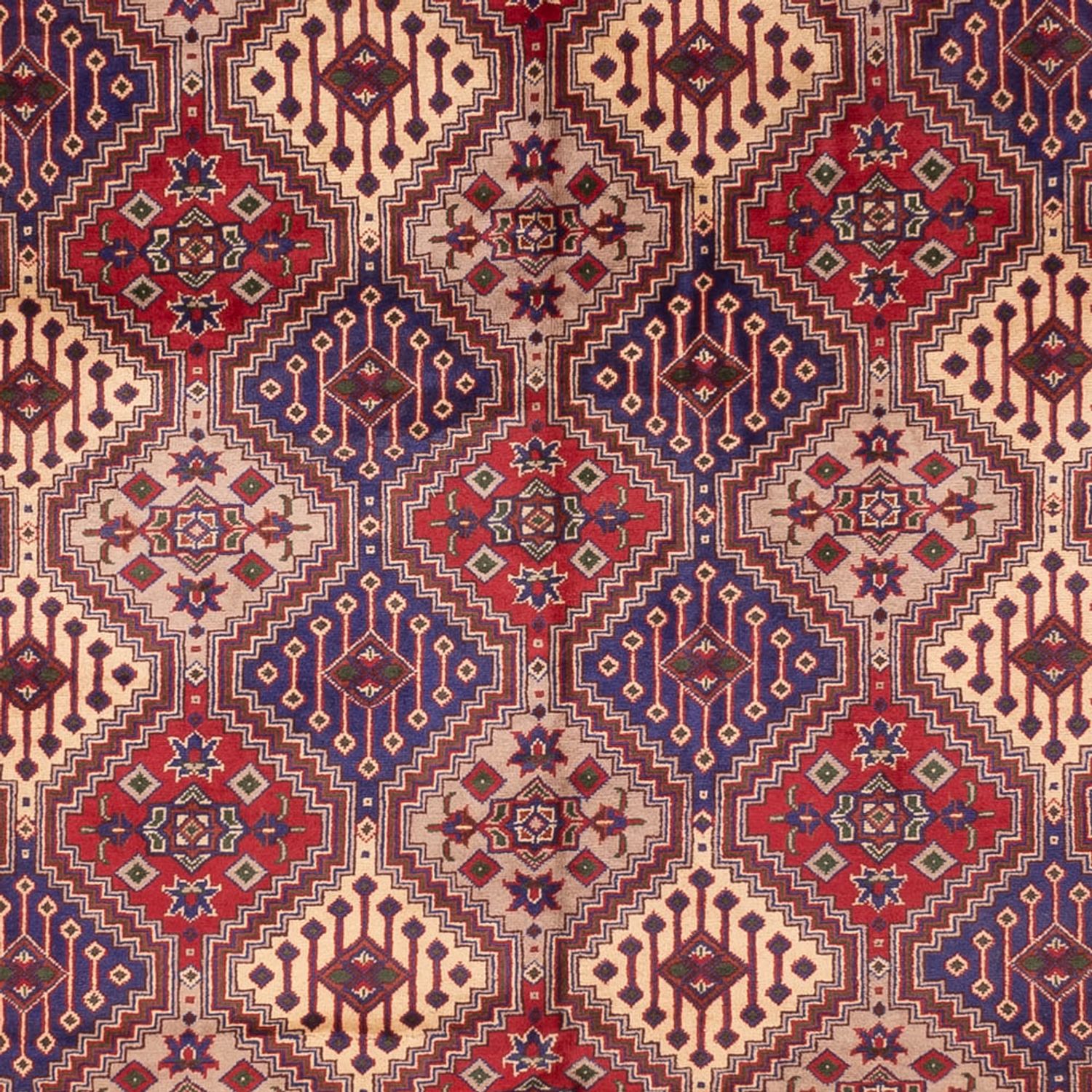 Afghánský koberec - 410 x 300 cm - tmavě béžová