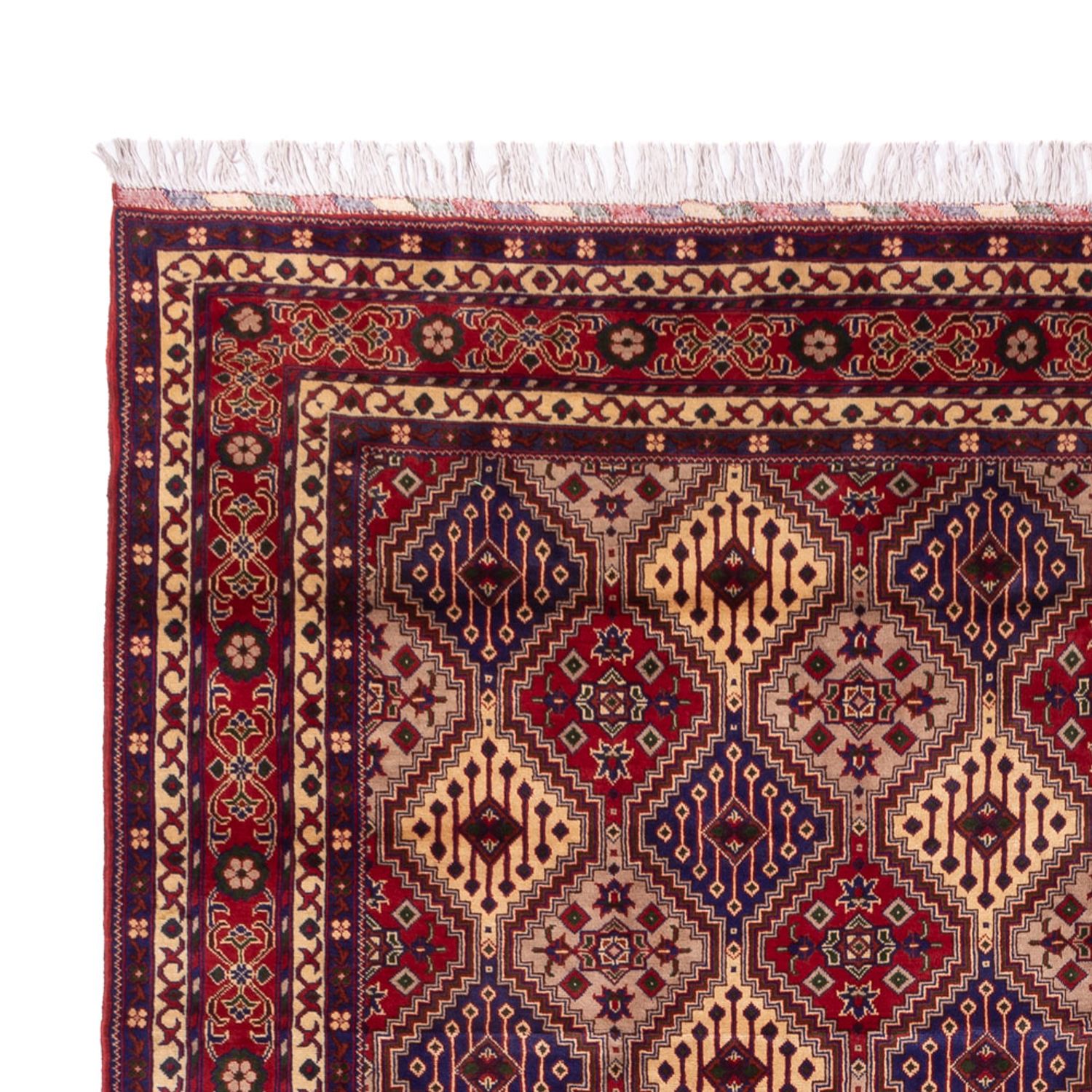 Afghánský koberec - 410 x 300 cm - tmavě béžová