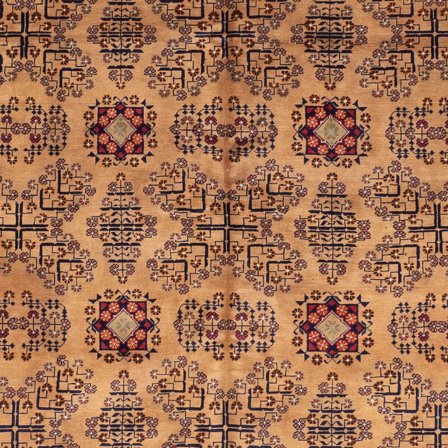Afghaans tapijt - 390 x 290 cm - donker beige