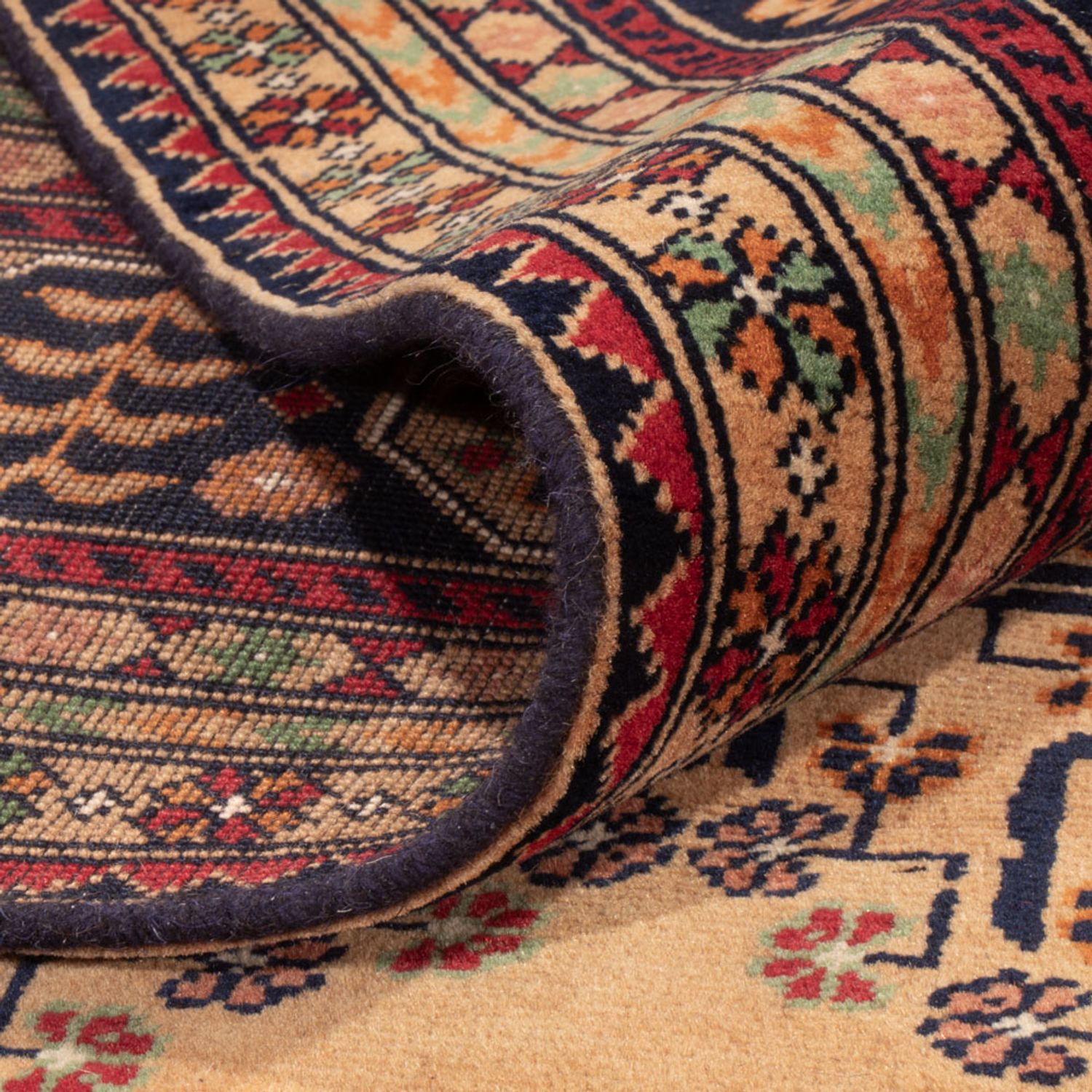 Afghaans tapijt - 390 x 290 cm - donker beige