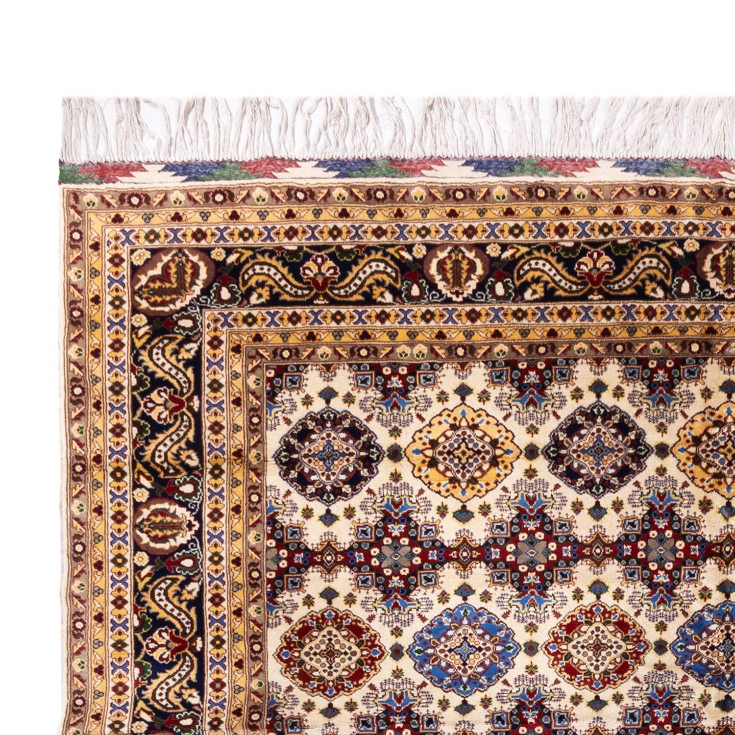 Afghaans tapijt - 405 x 295 cm - licht beige
