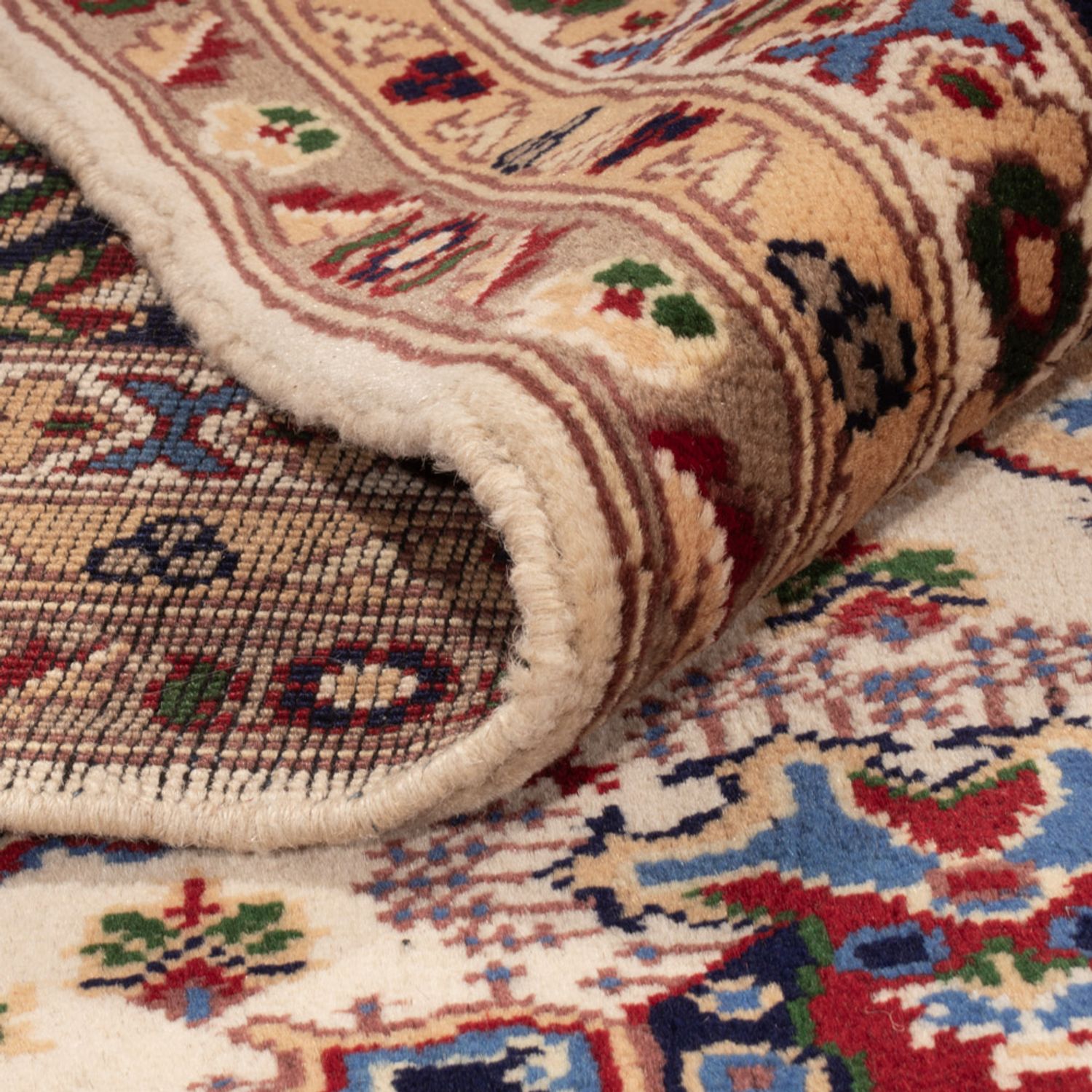 Afghaans tapijt - 405 x 295 cm - licht beige