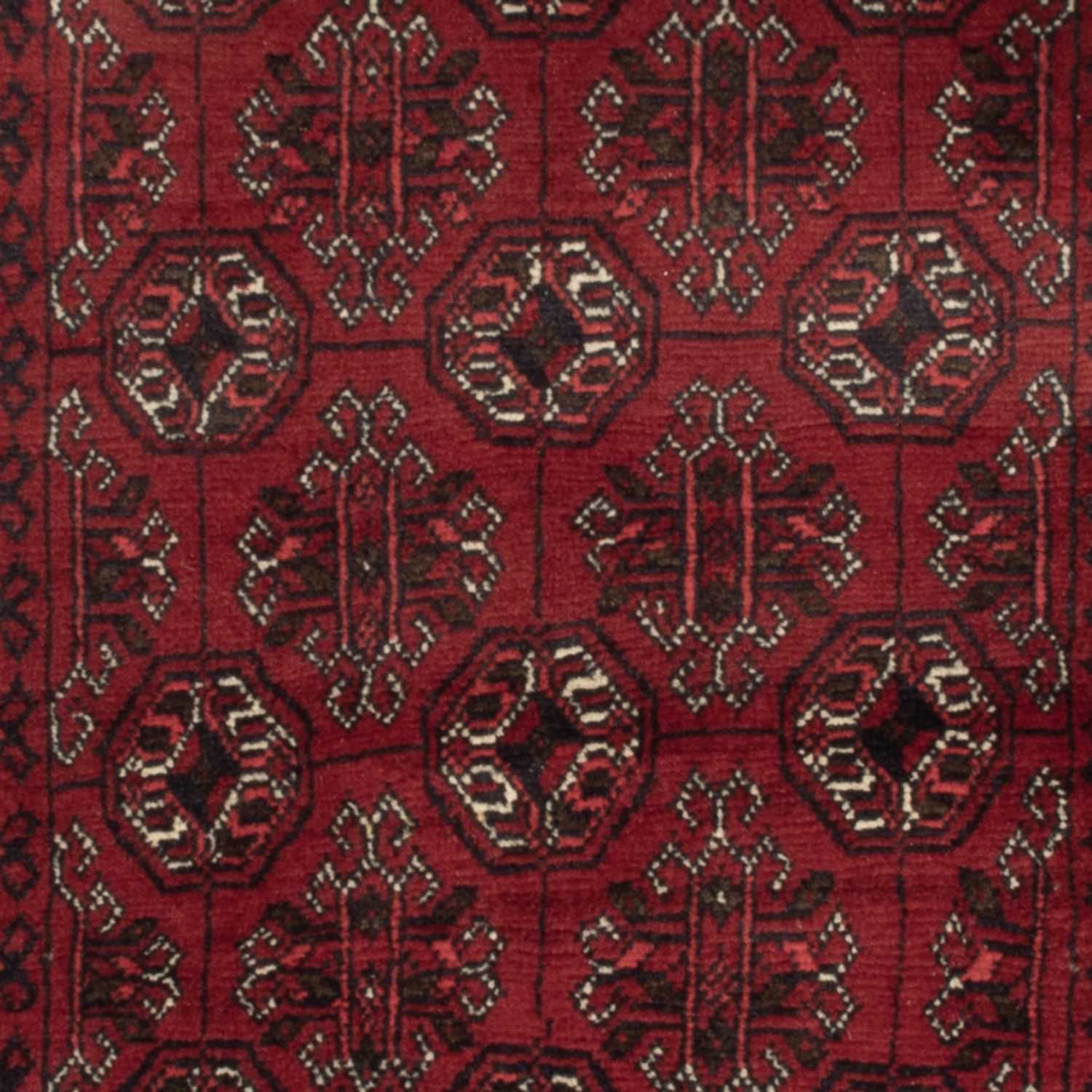 Afghaans tapijt - 119 x 77 cm - donkerrood