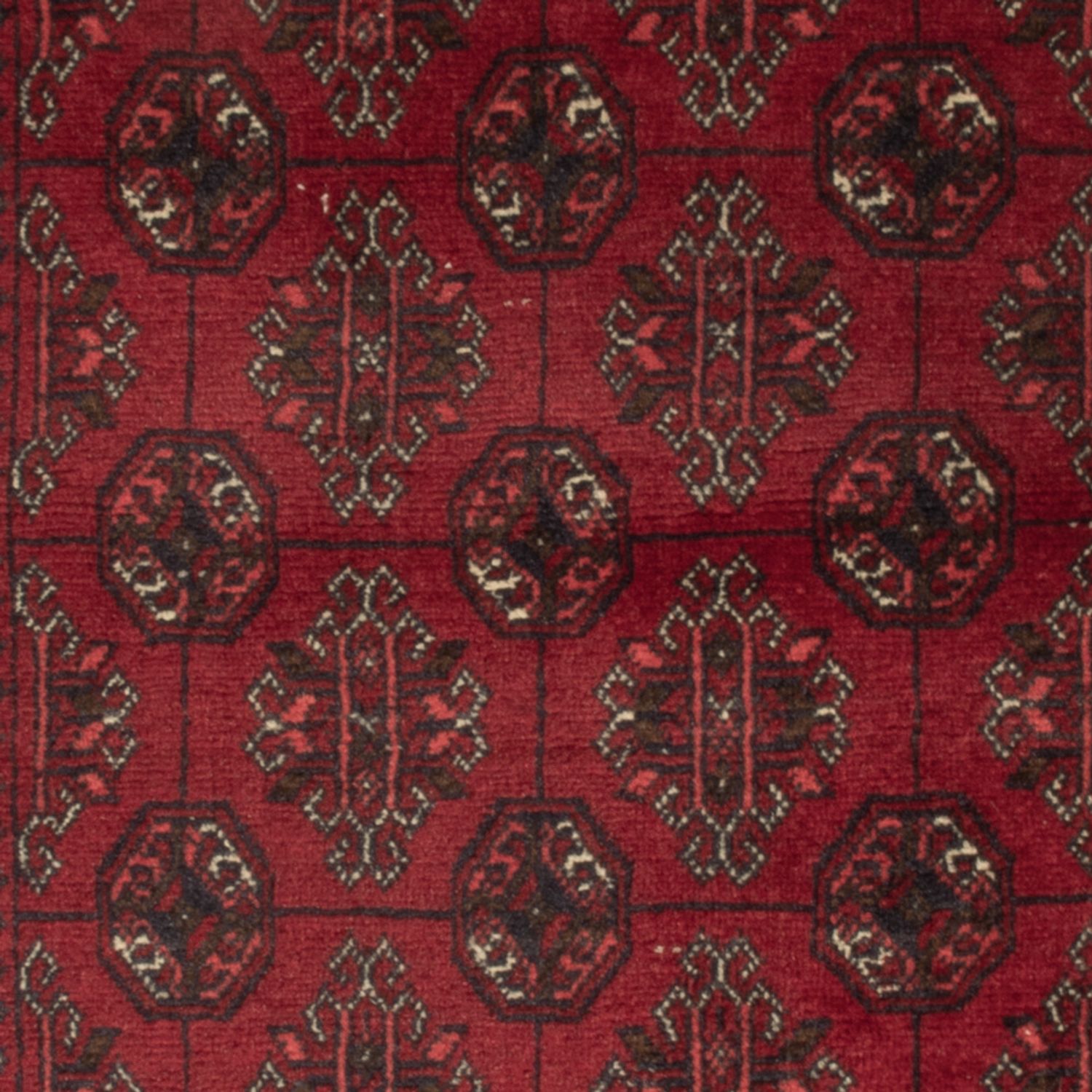 Afghaans tapijt - 118 x 57 cm - donkerrood