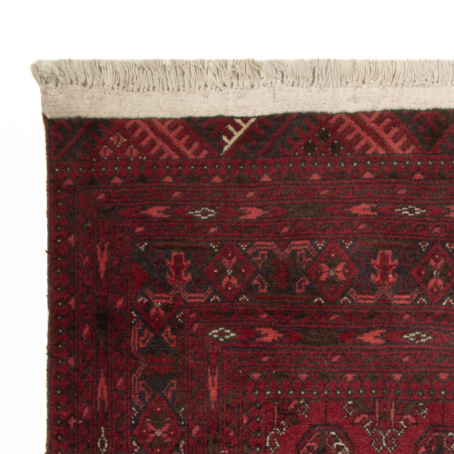 Afghaans tapijt - 118 x 57 cm - donkerrood
